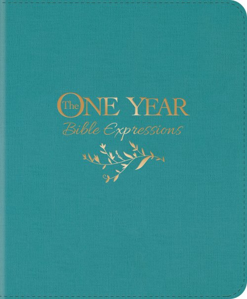 One Year Bible Expressions NLT (LeatherLike, Tidewater Teal)