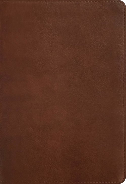 NLT Thinline Center-Column Reference Bible, Filament Enabled (LeatherLike, Rustic Brown, Red Letter)