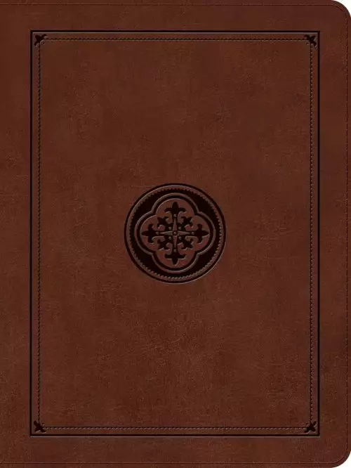 KJV Wide Margin Bible, Filament Enabled (LeatherLike, Dark Brown Medallion, Indexed, Red Letter)