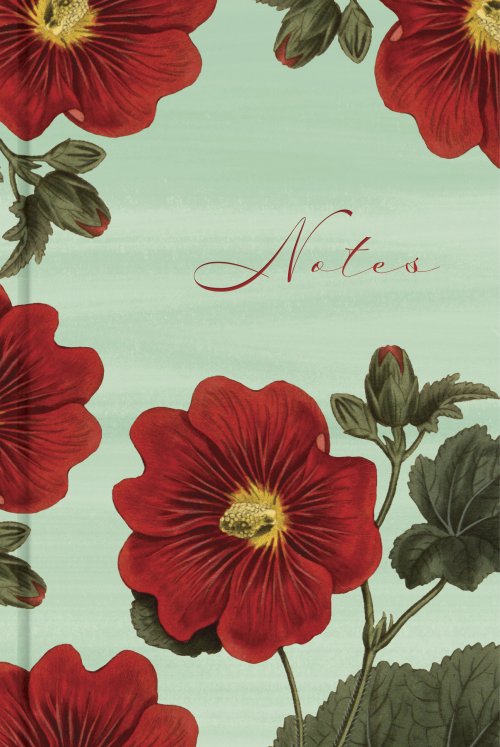 Red Blooms Notes Scripture Journal