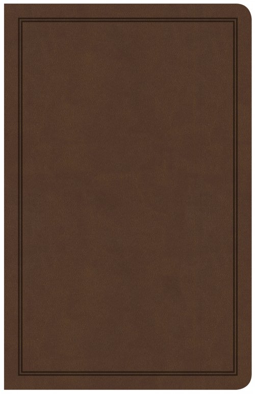 CSB Deluxe Gift Bible, Brown LeatherTouch