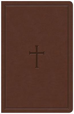 KJV Large Print Personal Size Reference Bible, Brown Leathertouch