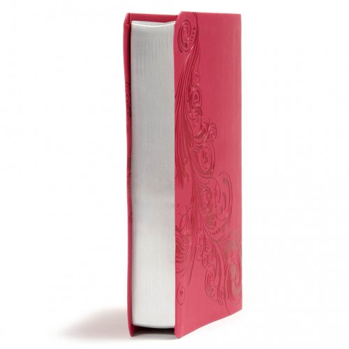 KJV Large Print Personal Size Reference Bible, Pink Leathertouch