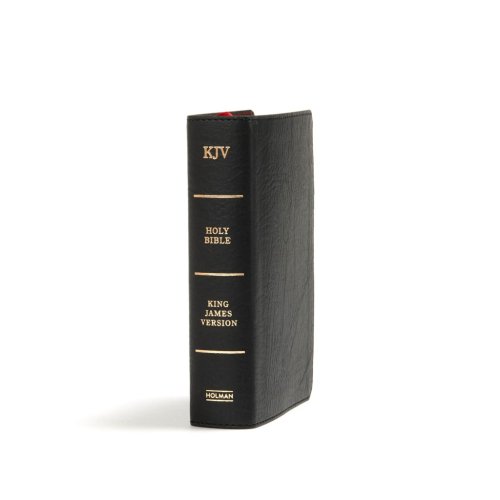 KJV Large Print Compact Reference Bible, Black LeatherTouch