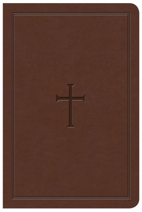 KJV Large Print Compact Reference Bible, Brown LeatherTouch