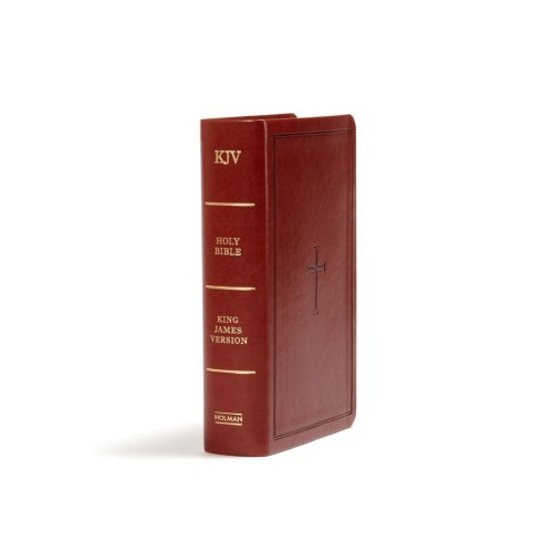 KJV Large Print Compact Reference Bible, Brown LeatherTouch