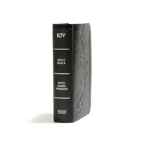 KJV Large Print Compact Reference Bible, Charcoal LeatherTouch