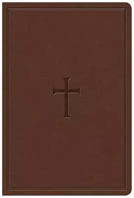 KJV Giant Print Reference Bible, Brown LeatherTouch, Indexed