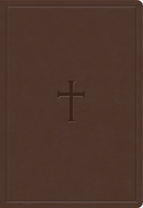 KJV Super Giant Print Reference Bible, Brown LeatherTouch