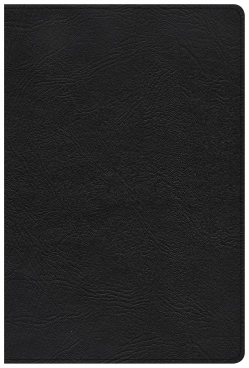 KJV Giant Print Reference Bible, Black Genuine Leather