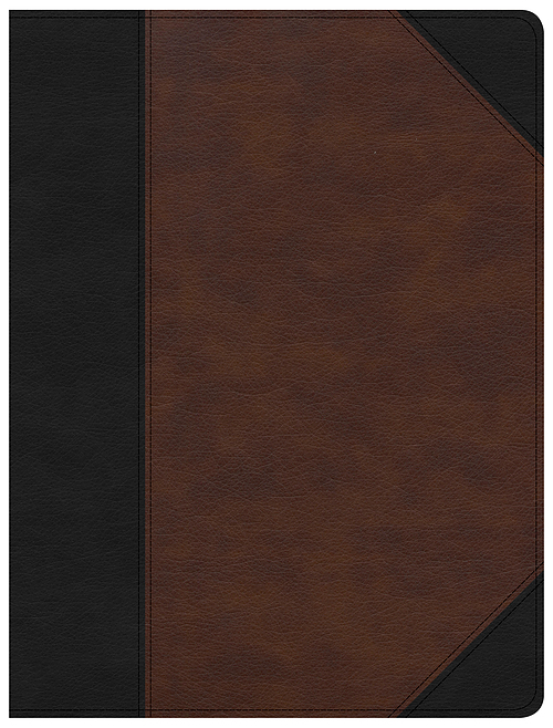 CSB Tony Evans Study Bible, Black/Brown LeatherTouch, Indexed