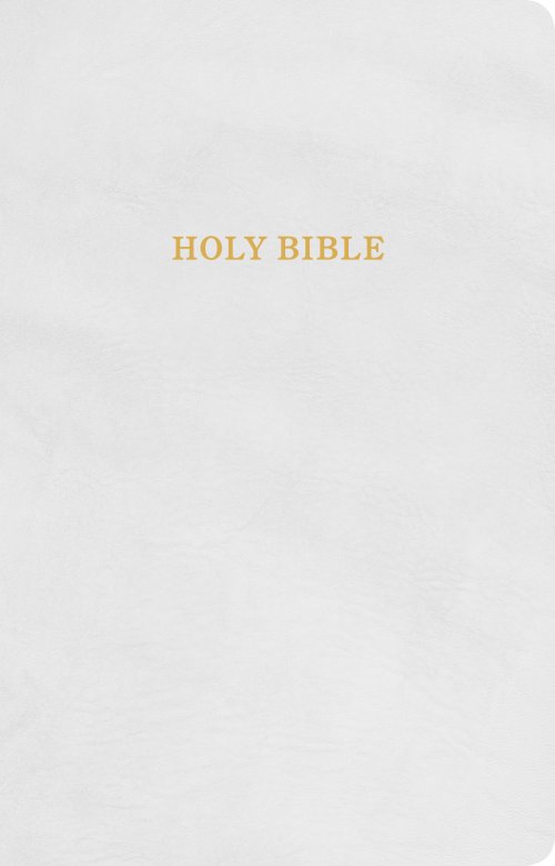 KJV Gift and Award Bible, White Imitation Leather