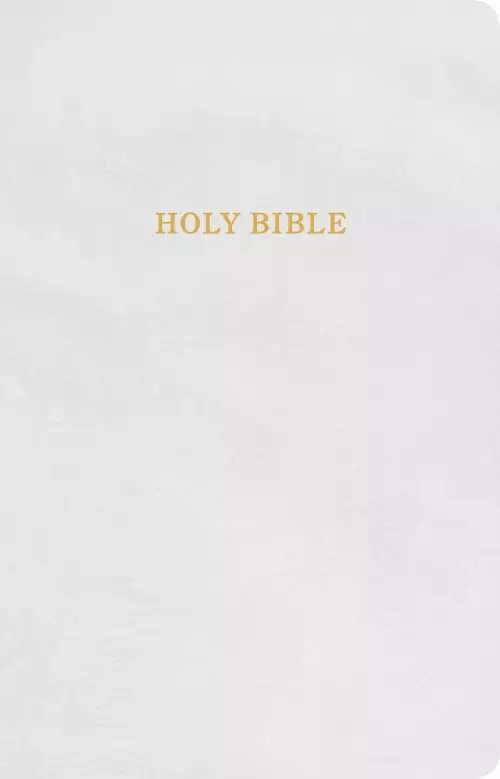 KJV Gift and Award Bible, White Imitation Leather