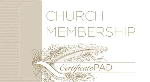 Church Membership Certificate Pad (Pad of 26): Romans 6:3-4 (Kjv)