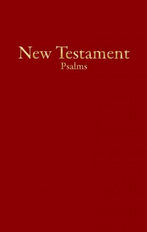 KJV Economy New Testament with Psalms, Burgundy Trade Paper