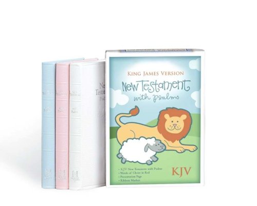 KJV Babys New Testament & Psalms: White, Imitation Leather