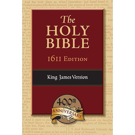 KJV 1611 Bible: Black, Genuine Leather, Apocrypha