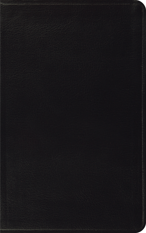 ESV Thinline Bible, Black, Bonded Leather, Two-Column Format, Concordance, Words of Jesus in Red Text, Presentation Pages, Ribbon Marker, Gold Page Edging