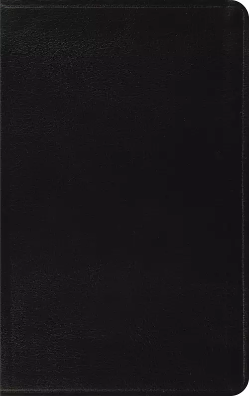 ESV Thinline Bible, Black, Bonded Leather, Two-Column Format, Concordance, Words of Jesus in Red Text, Presentation Pages, Ribbon Marker, Gold Page Edging