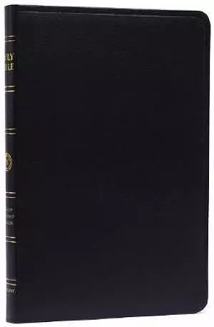 ESV Thinline Bible, Black, Genuine Leather, Maps, Lifetime Guarantee, Concordance, Ribbon, Gilded Edges, Words of Christ Red