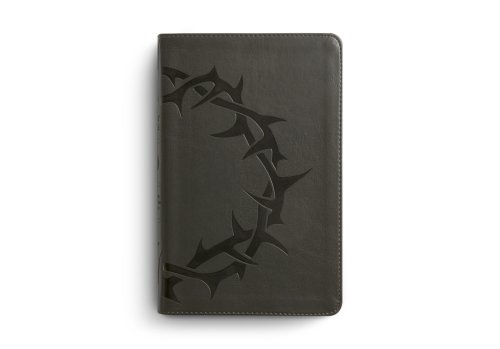 ESV Thinline Bible: Charcoal, Crown Design, TruTone