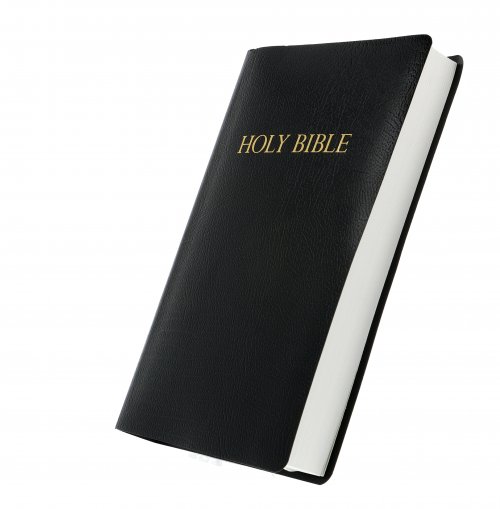 KJV Gift & Award Bible, Black, Imitation Leather, Economy, Presentation Page, Red Letter, Colour Maps