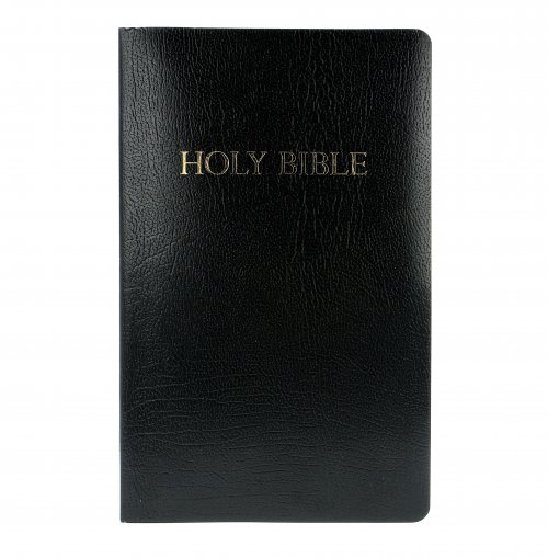 KJV Gift & Award Bible, Black, Imitation Leather, Economy, Presentation Page, Red Letter, Colour Maps