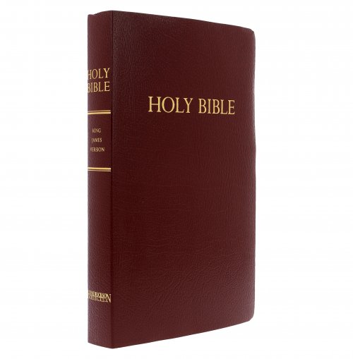 KJV  Gift & Award Bible Burgundy Imitation Leather Words of Christ in Red