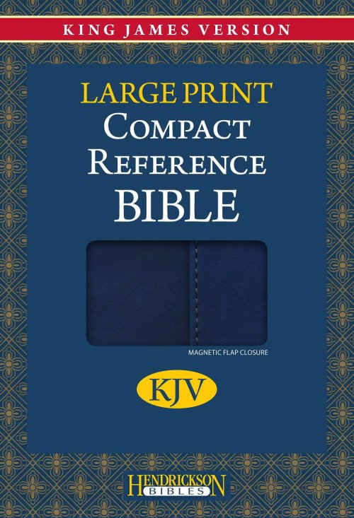 Kjv Compact Ref Magnetic Flap Blue Lth