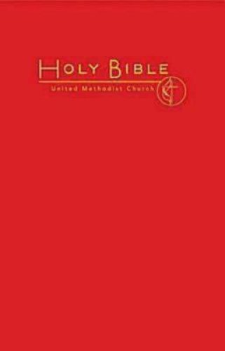 CEB Common English Pew Bible Bright Red UMC Emblem