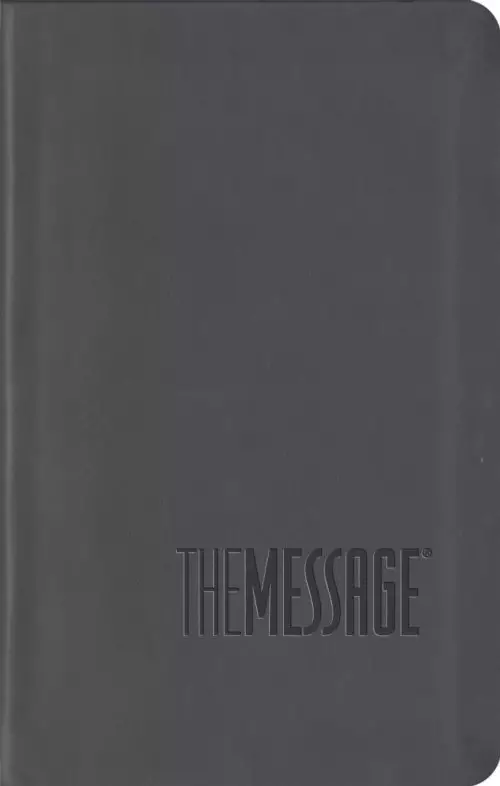 The Message Bible Compact, Bible, Grey, Imitation Leather, Paraphrase