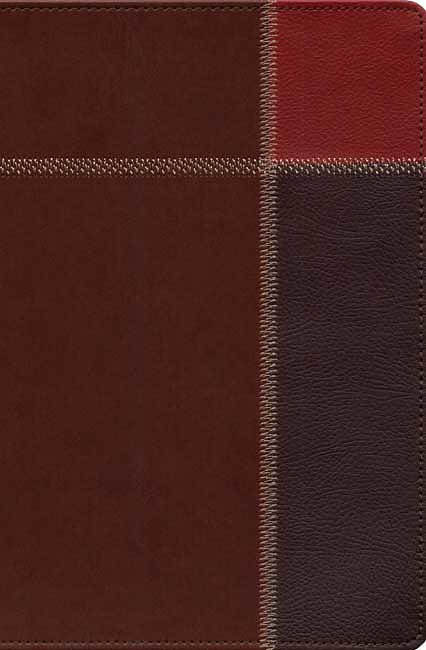 The Message Bible Large Print, Bible, Brown, Imitation Leather, One-Column Layout, Maps, Charts, Timelines, Ribbon Marker