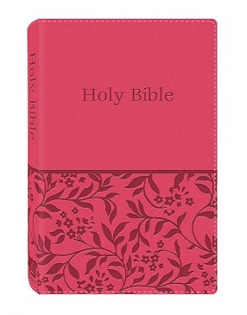 KJV Deluxe Gift And Award Bible For Women, Pink, Imitation Leather, Presentation Page, Words in Red, 32-Page Study, Dictionary, Concordance, Reading Plan