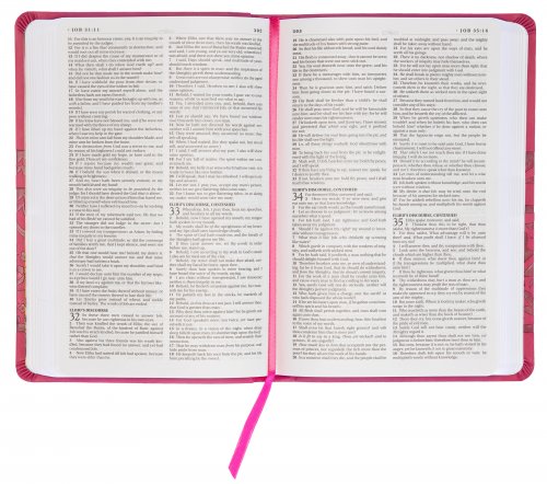 KJV Deluxe Gift And Award Bible For Women, Pink, Imitation Leather, Presentation Page, Words in Red, 32-Page Study, Dictionary, Concordance, Reading Plan