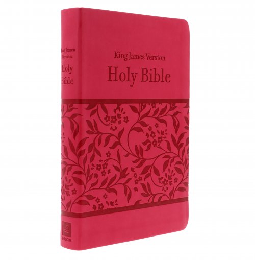 KJV Deluxe Gift And Award Bible For Women, Pink, Imitation Leather, Presentation Page, Words in Red, 32-Page Study, Dictionary, Concordance, Reading Plan