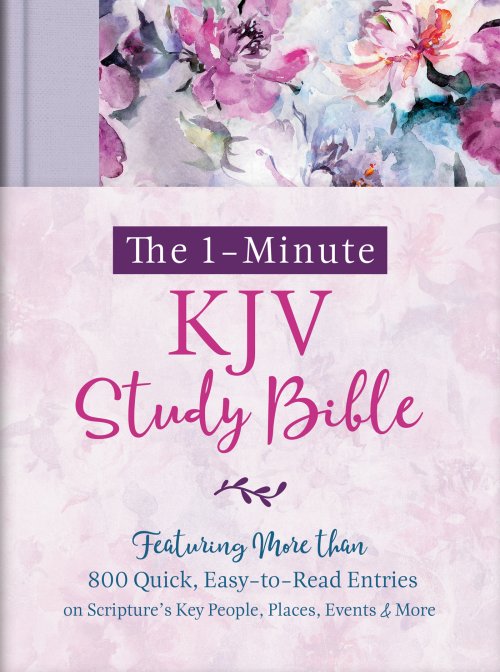 1-Minute KJV Study Bible (Lavender Petals)