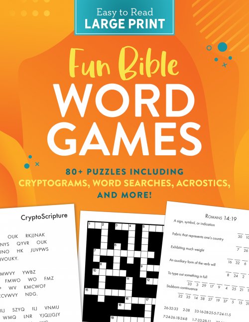 Fun Bible Word Games Large Print