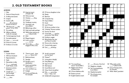 Bible Brain Puzzles: Large Print Crosswords