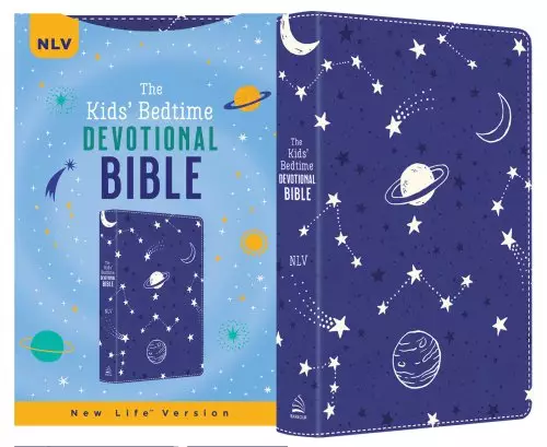 Kids' Bedtime Devotional Bible: NLV [Cobalt Cosmos]