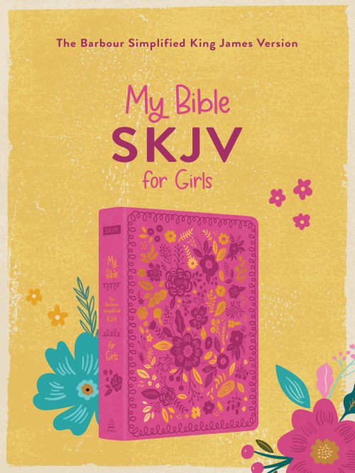 My Bible SKJV for Girls (Pink and Gold Florals)