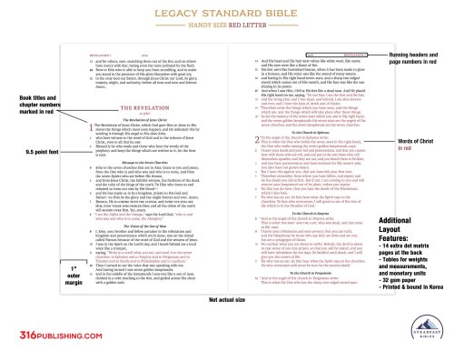 Legacy Standard Bible, Handy Size Paste-Down Black Faux Leather Red Letter