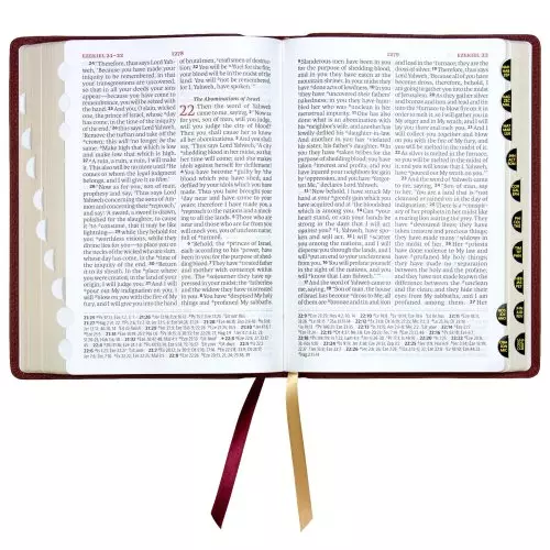 LSB Giant Print Reference Bible, Burgundy