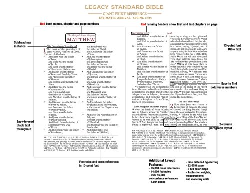 LSB Giant Print Reference Bible, Hardcover