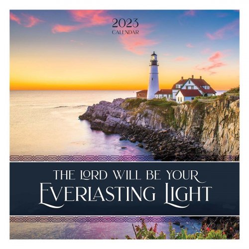 Christian Art Gifts Inspirational 2023 Wall Calendar - Everlasting Light, 10x10