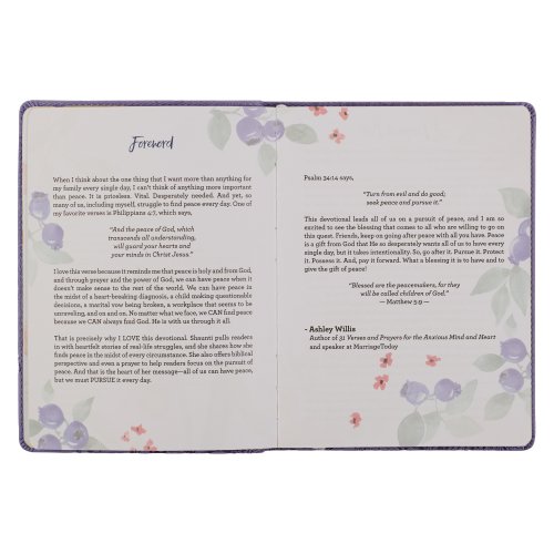 Gift Book Find Peace for Moms Faux Leather