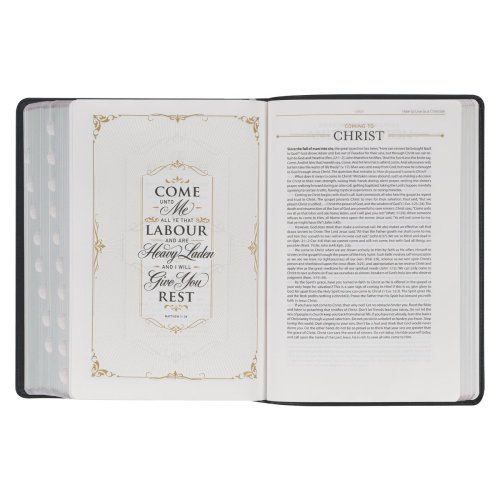 KJV Study Bible Faux Leather, Black