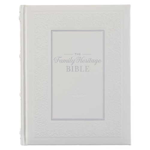 NLT Family Heritage Bible, Large Print Family Devotional Bible for Study, New Living Translation Holy Bible Faux Leather Hardcover, Additional Interac