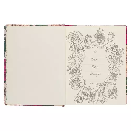 KJV My Creative Bible Hardcover, Pink Floral Printed