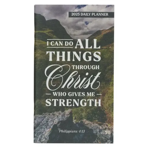 2025 Small Daily Planner-Mountains-Phil. 4:13