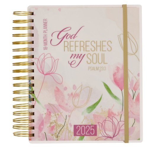 2025 18 Month Planner-God Refreshes My Soul-Ps. 23:3